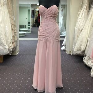 Bari Jay Strapless Pink Gown
